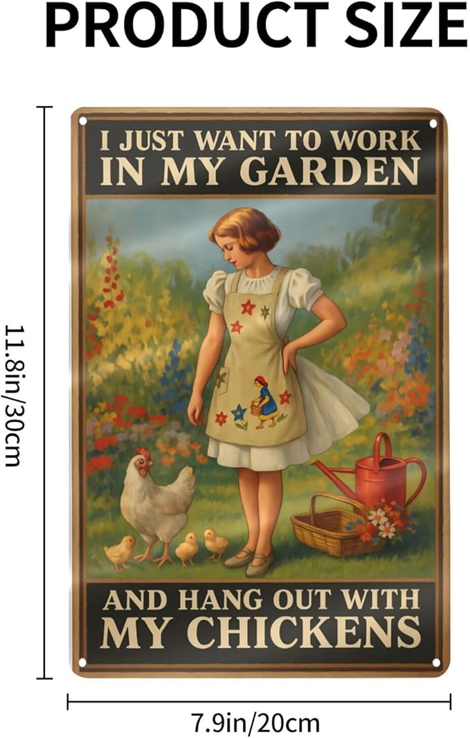 Funny Garden & Chicken Coop Sign - Image 2