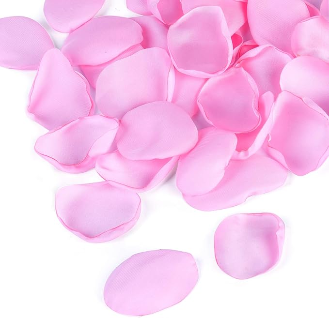 300pcs Silk Rose Petals Pink Artificial Flower Petals by NeaticooRose