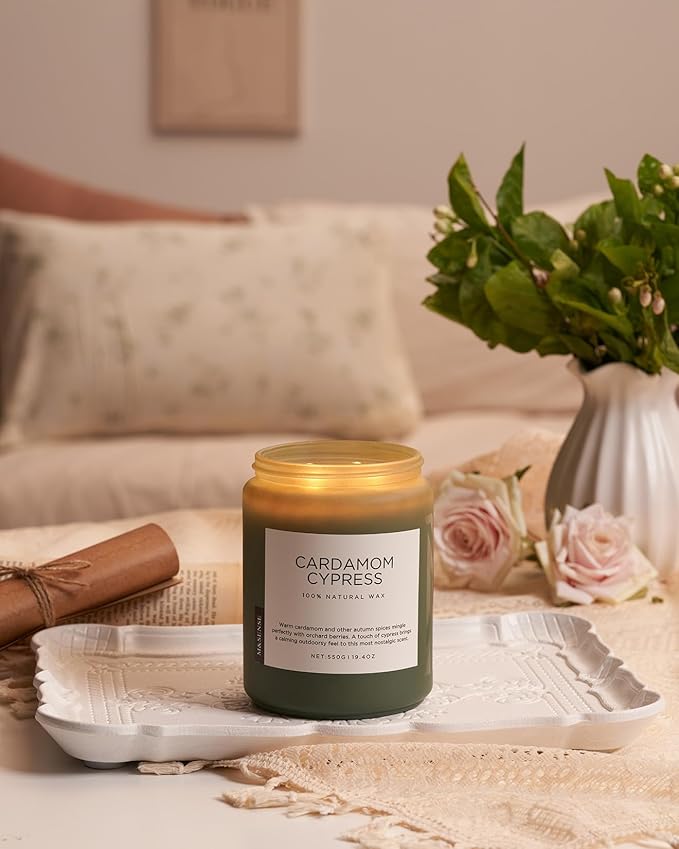 M&SENSE Spice Cardamom Cypress Large Soy Candles - Image 7