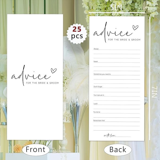 Bridal Shower Games, Advice for The Newlyweds, Wedding Shower Games for Guests - Image 2