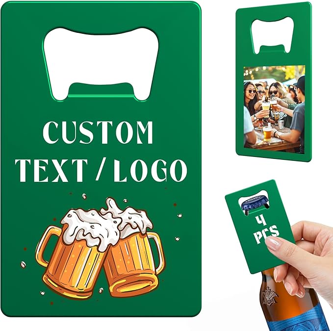 Custom Bottle Opener, 4-80PCS Stainless Steel Beer Can Opener, Double-Sided by Unknown