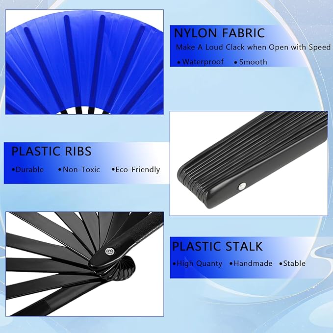 13inch Large Rave Fan Popping Clacking Fans - Image 4