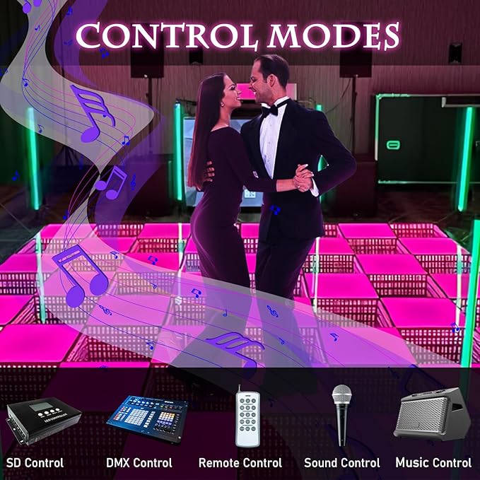 Dance Floor Stage Lights-Tempered Glass - Image 3