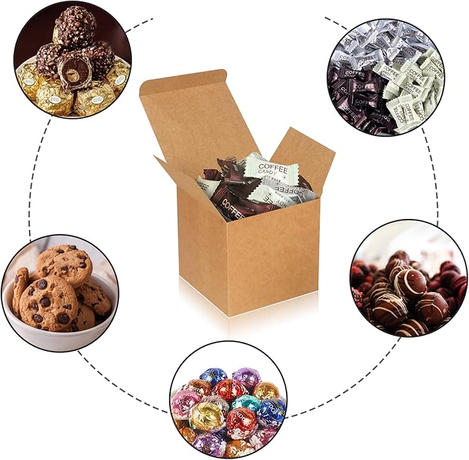 50 Pack Small Gift Boxes, Cupcake Boxes, Candy Boxes - Image 4