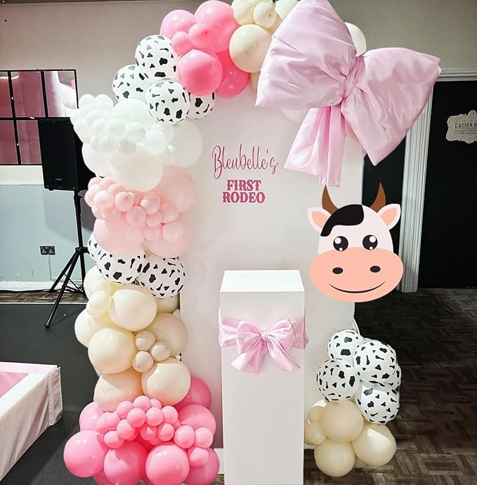 Paready Pink Cow Balloons Set - Image 6