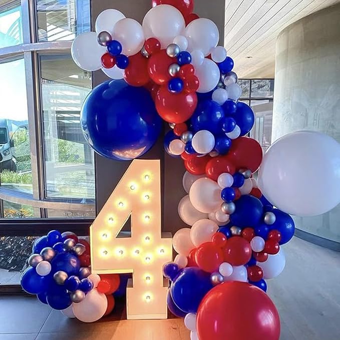Red White Blue Balloons - Image 4