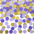 Gold and Purple Lavender Confetti Table Decoration by MOWO