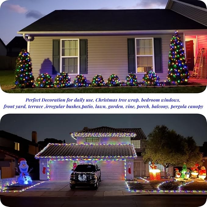JMEXSUSS 168FT 600 LED Christmas Decor Lights - Image 7