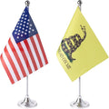 ZXvZYT 2 Pack American US Don't Tread On Me flag USA Snake table flag, Small by ZXvZYT