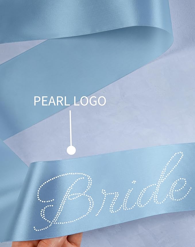 Bride to Be Sash Blue Bachelorette Party Costume Accessories Party Favors - Image 3