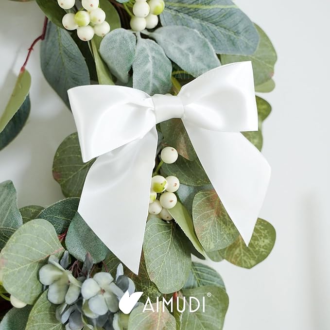 AIMUDI White Satin Bows 5.5" Bows - Image 8