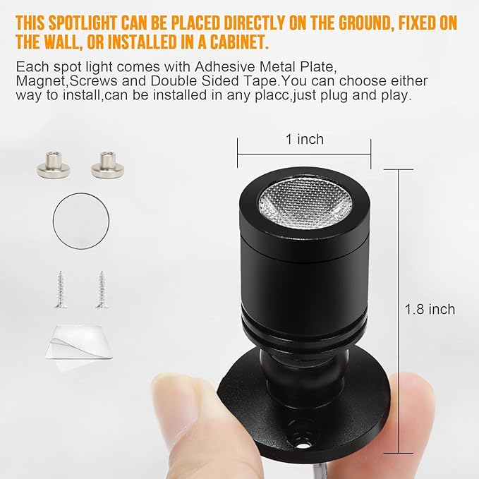 Taysing LED Spot Light Indoor Little Mini Spotlight Accent Lights - Image 3