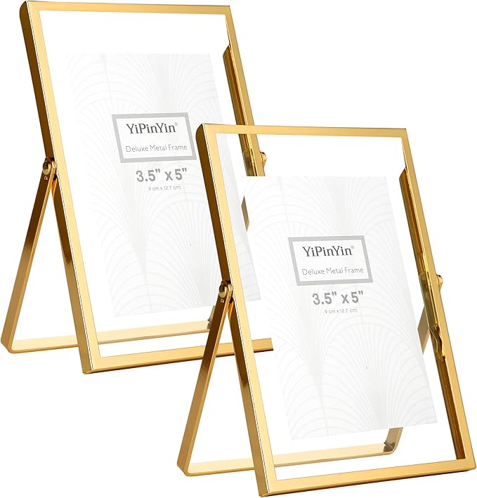 7x9''Gold Double Floating Frame - Image 9