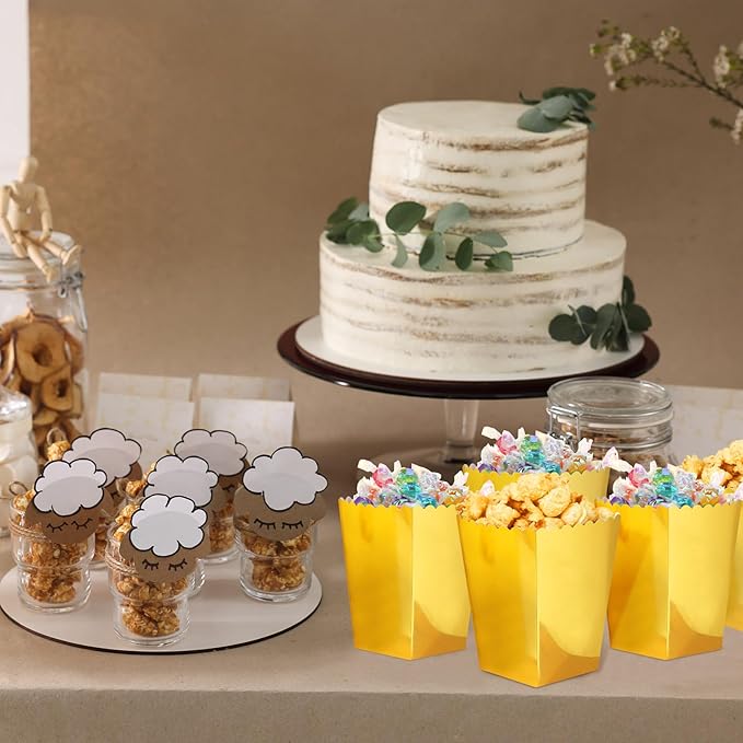 Meanplan 200 Pcs Popcorn Boxes Mini Paper Popcorn Holder Cardboard Snack - Image 6