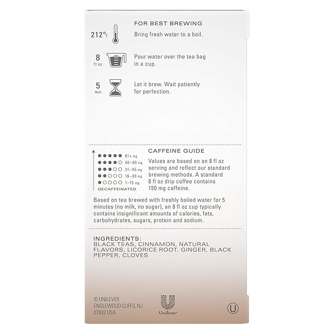 TAZO Chai Tea Bags, Vanilla Caramel Chai, Caffeinated tea, 120 Total Bags - Image 2