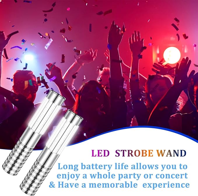 6 PCS Strobe Baton Light Bottle Service Lights Sparklers Reusable Champagne - Image 4