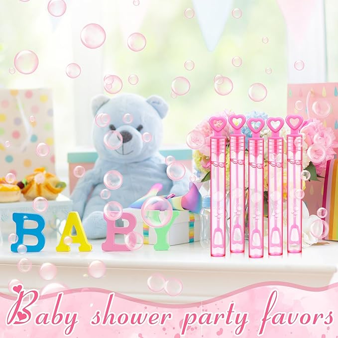 150 Pcs Bubble Wands Bulk for Wedding Party Mini Heart Wand - Image 2