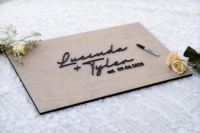 Personalized Last Name Guest Book, Unique Guest Book Sign, Custom Alternative - Image 7
