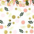 300PC Sage Green Gold Pink Round Dots Confetti by Vofrise