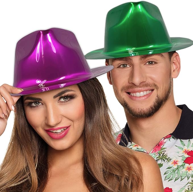 AnapoliZ Party Gangster Hats 24 pcs | New Year’s Celebration Hats | Metallic - Image 5