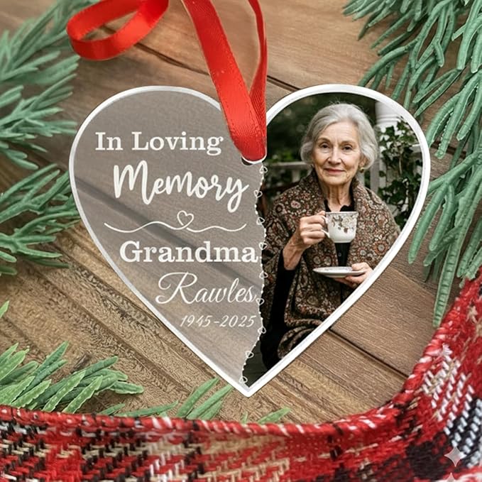 Personalized Memorial Glass Ornament 2025 – I Am Always - Image 4