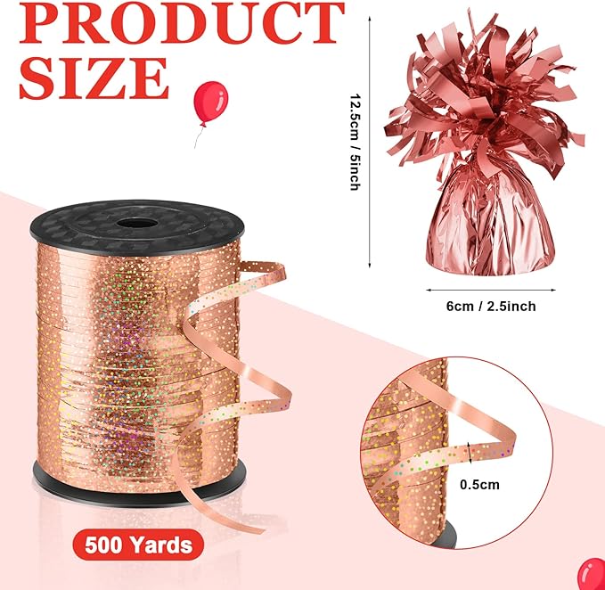 24 Pcs Balloon Weights Metallic Anchor Balloon Holder - Image 2