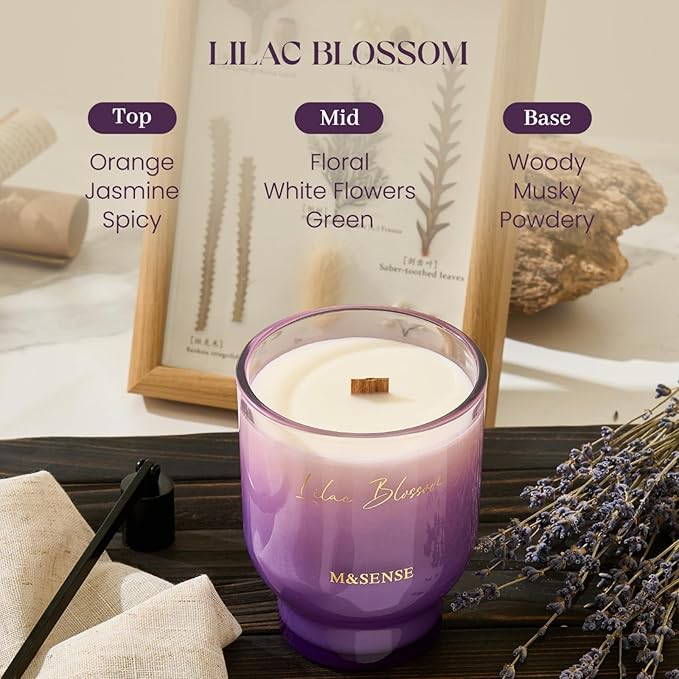 M&SENSE 16.6oz Natural Soy Large Jar Candle - Image 3