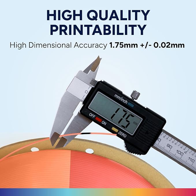 OVERTURE Glow PLA Filament 1.75mm 3D Printer Filament, 1kg Spool, Dimensional - Image 5