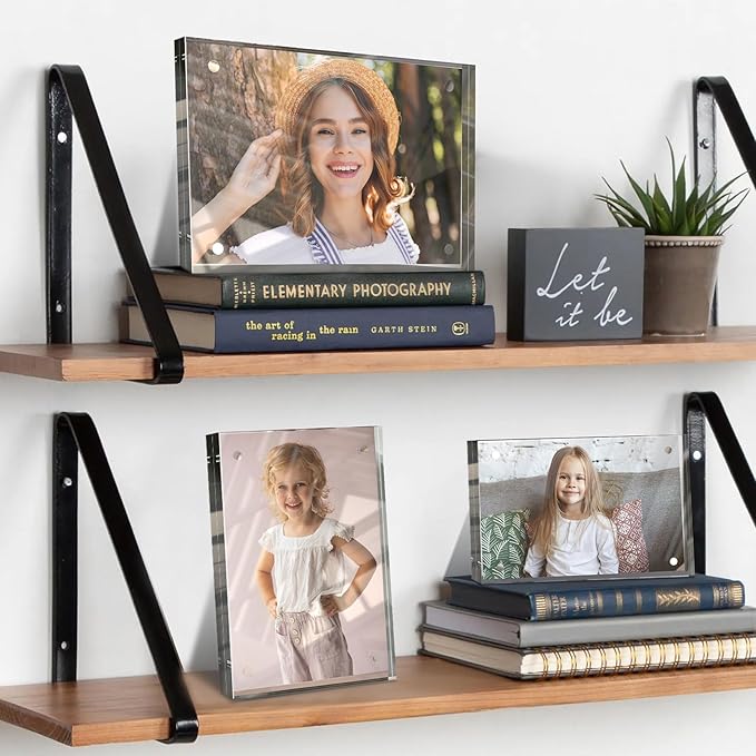 8x10 Inches Acrylic Picture Frames 1 Pack, Double Sided Magnetic Photo Frames - Image 3