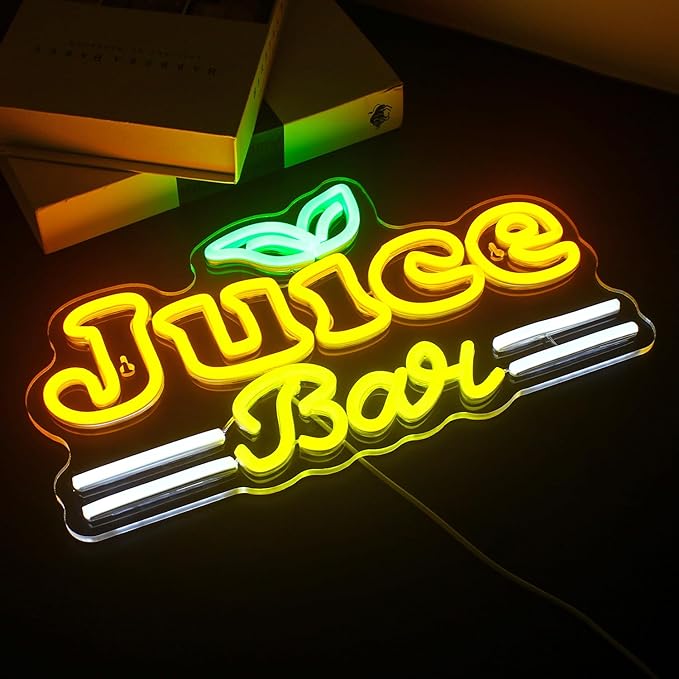 LooKLight Juice Bar Neon Sign, Bar Signs, Neon Sign - Image 3