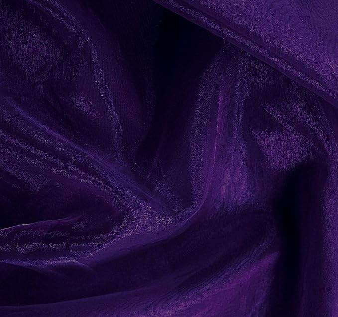 VDS Purple Organza Fabric, 40 Yards Continuous, 45” Wide, Wedding Party - Image 2