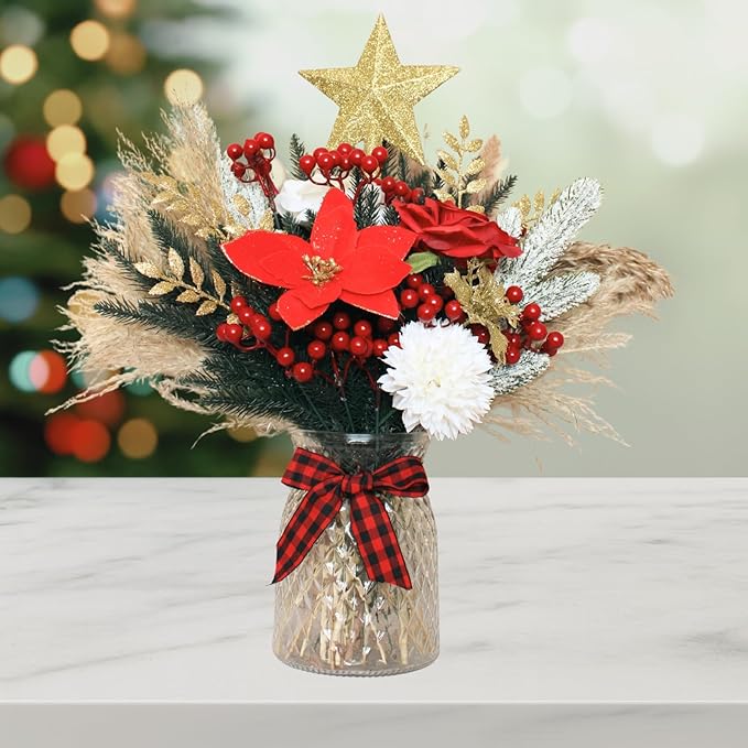 Christmas Centerpieces for Tables, Holiday Table Decor, Xmas Decorations for - Image 7
