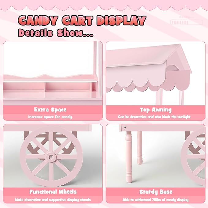 7FT Candy Cart Display Stand - Image 3