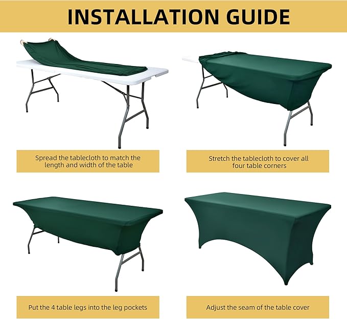 6-Pack 6ft Spandex Table Covers - Image 5