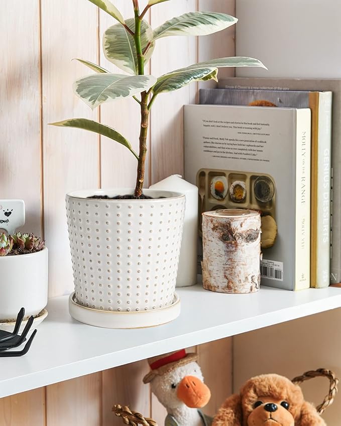LE TAUCI Ceramic Plant Pots, 5.4 Inch Pots - Image 3