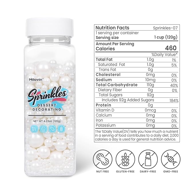 Edible Pearls for Cake Decorating, and Chocolate, and Easter.120g - Image 2