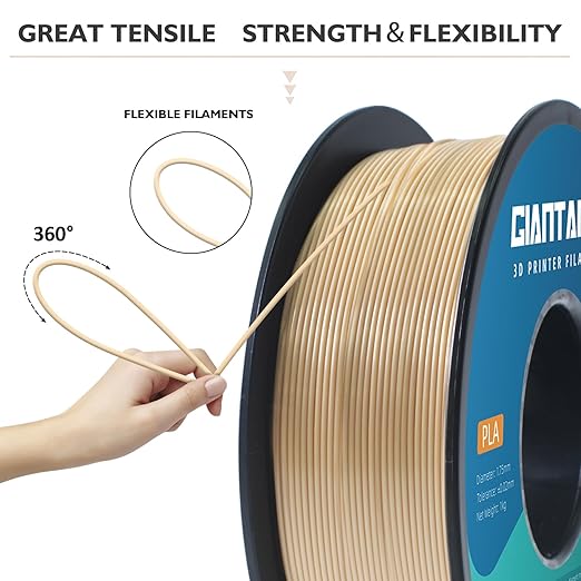 GIANTARM 3D Printer Filament, Bone White Pla Filament, 1Kg Spool, 1.75mm - Image 5