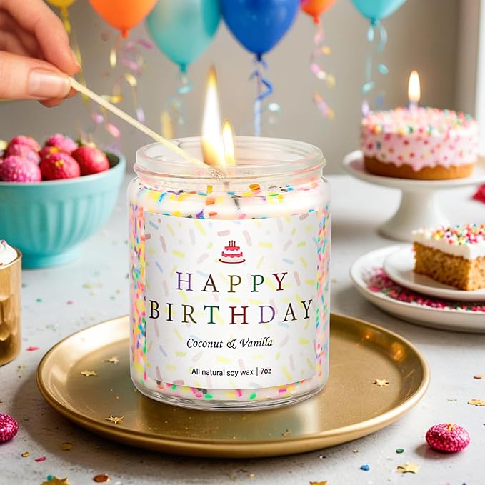 Happy Birthday Candles Set, 4 Pack Birthday Candle Gifts - Image 3