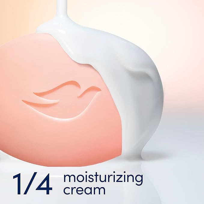 Dove Beauty Bar Soap Rebalancing White Peach & Rice Milk 6 Count - Image 5