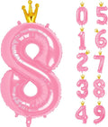 40 Inch Pink Number Balloon 0-9 by Upgesy