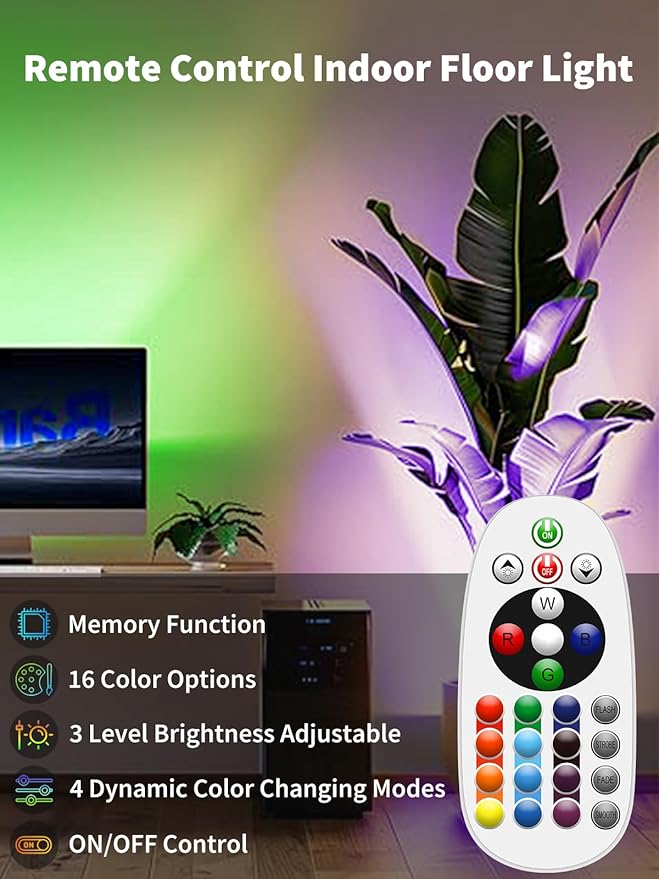 ZUCKEO RGB Spotlight Indoor Uplights 5W Floor Can Light Up Accent Lighting - Image 4