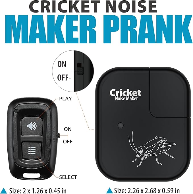 Cricket Noise Maker Prank with Remote Control, Hidden Prank Noise Maker - Image 2