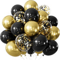 Black and Gold Balloons by Adeyoo
