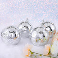 Mirror Disco Ball Silver Mirror Ball: 6 Inches Reflective Hanging Ball by SoarDream