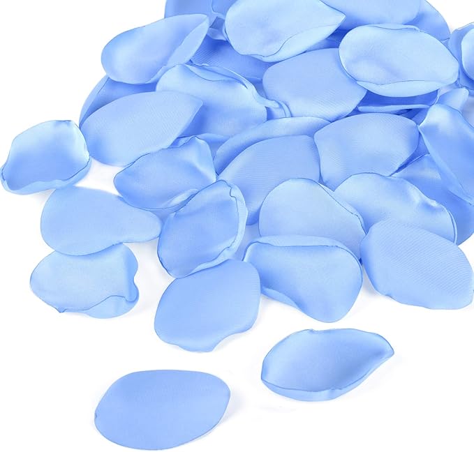Artificial Silk Rose Petals 300pcs Blue Flower Petals by NeaticooRose
