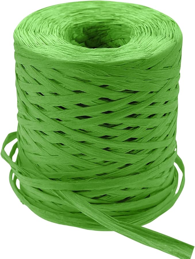 Creatrill 218 Yards Raffia Paper Craft Ribbon Packing Paper Twine, 1/4 Inch by by CREATRILL
