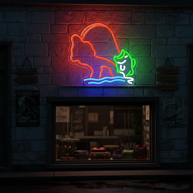 Fishing Neon Sign, Neon fish Sign, Neon Signs - Image 5