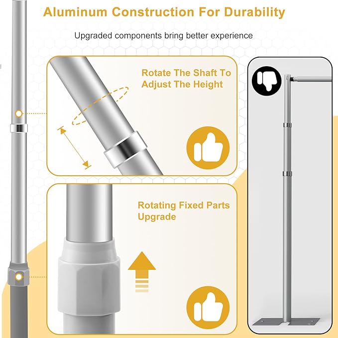 Jiang&Rong 10ft x 10ft Adjustable Backdrop Stand Kit - Image 3