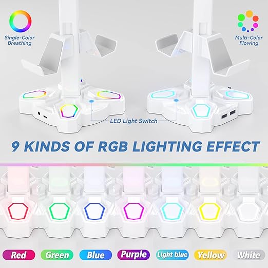 KDD Gaming Headphones Stand, Rotatable Headset Stand - Image 3