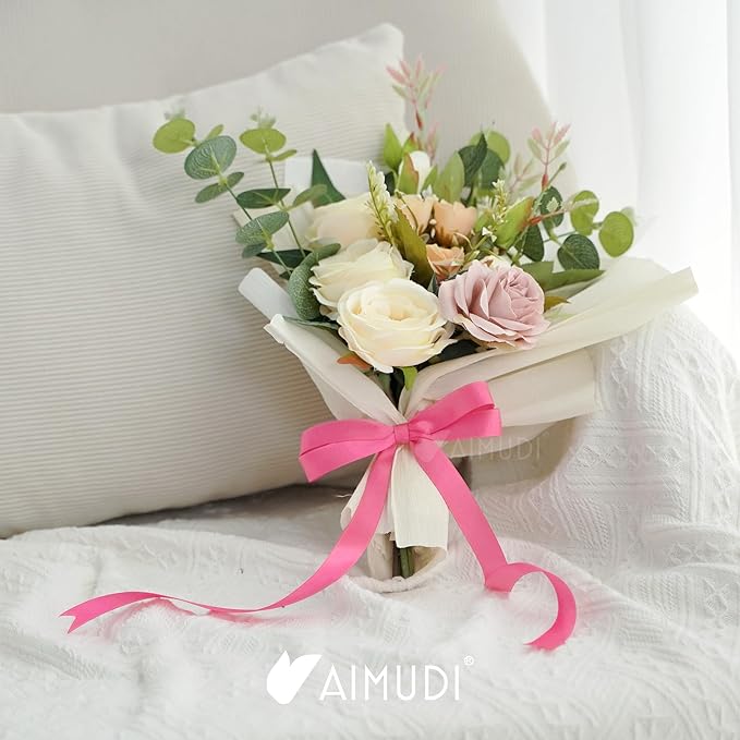 AIMUDI Hot Pink Bows 5 × 10" Satin Bows - Image 5